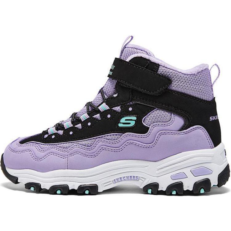 

Нескользящие термосапоги для детей Skechers Kids, фиолетовый/черный