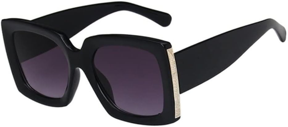 

Большие солнцезащитные очки для женщин и мужчин, винтажные, с широкими дужками, камуфляжные, с леопардовым принтом, черные, с защитой от УФ-излучения UV400 LANGSER, Black Gray