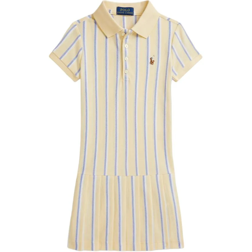 Детское платье с лацканами средней длины Polo Ralph Lauren, мультиколор