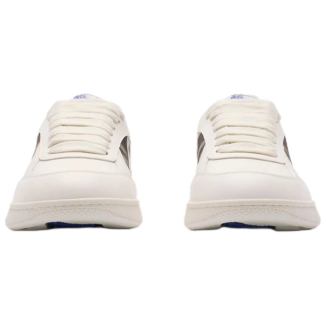 Кеды Terrace Leather Low Top Burberry бежевый — фото 4