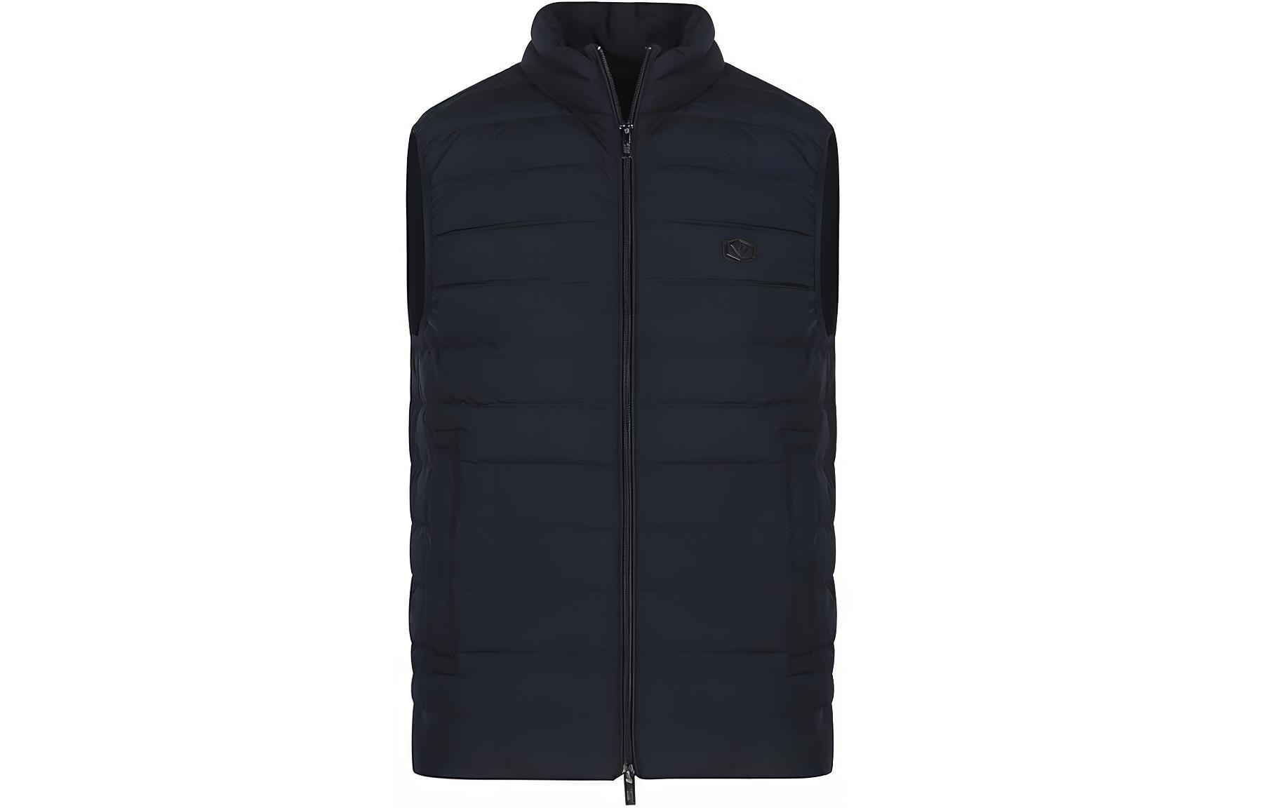 EMPORIO ARMANI Стеганый жилет с логотипом, Marine Blue — фото 3