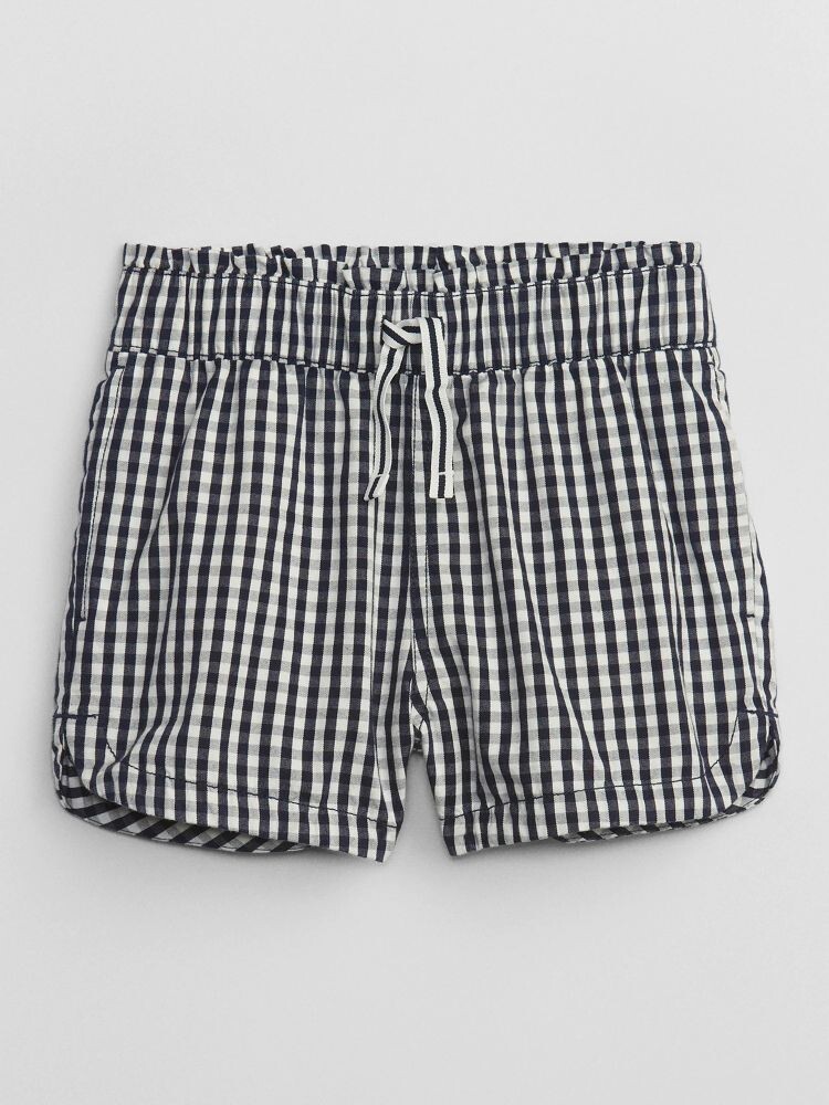 

Детские клетчатые шорты Gap, синий