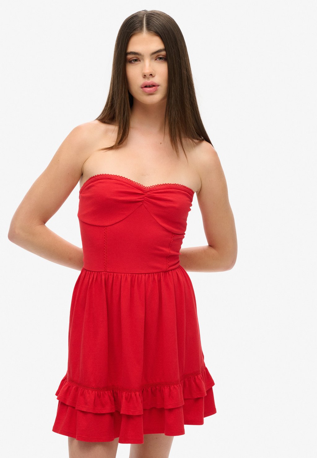 

Повседневное платье 50S BANDEAU MINI Superdry, красный