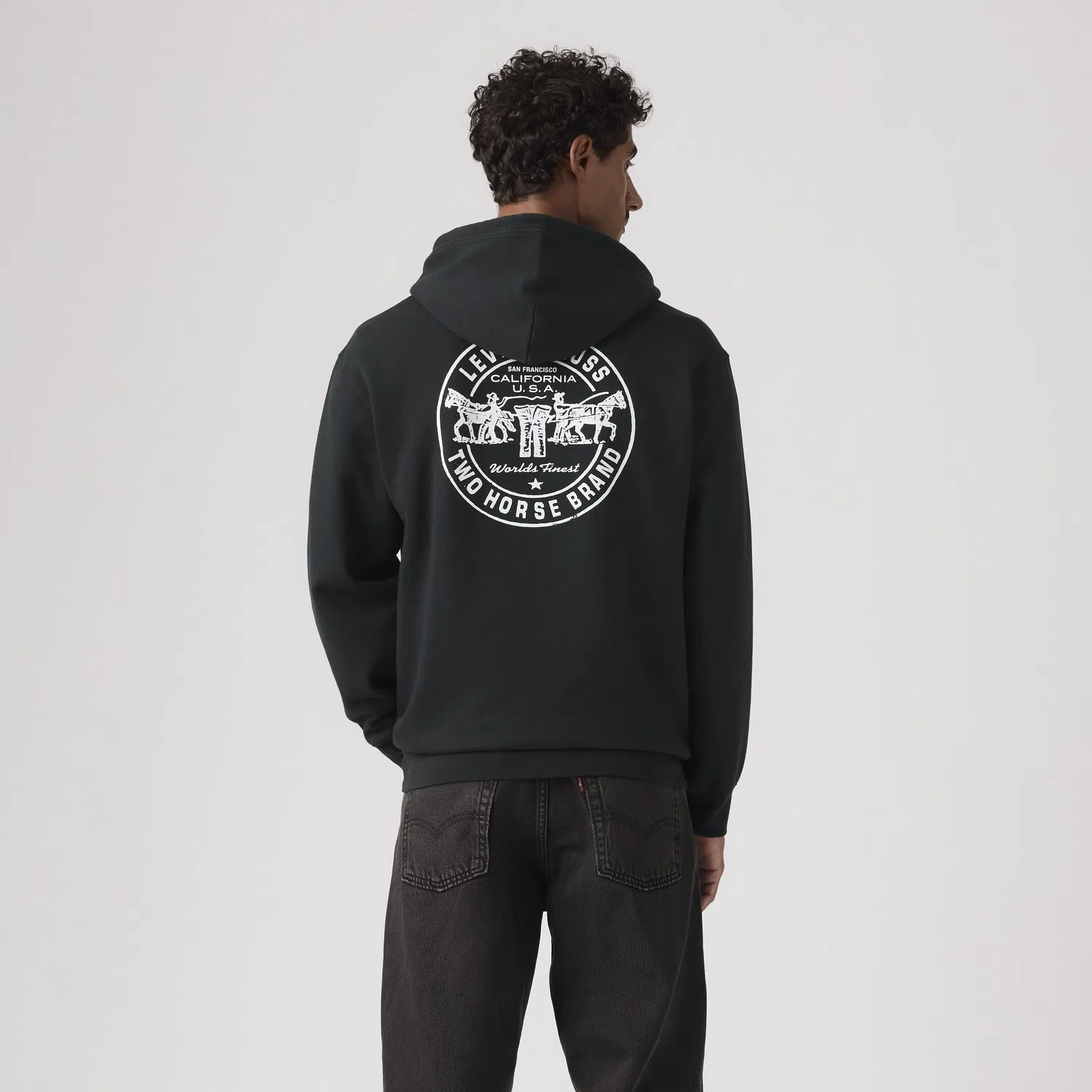 Свободная толстовка с графическим принтом Levi's, Black — фото 4