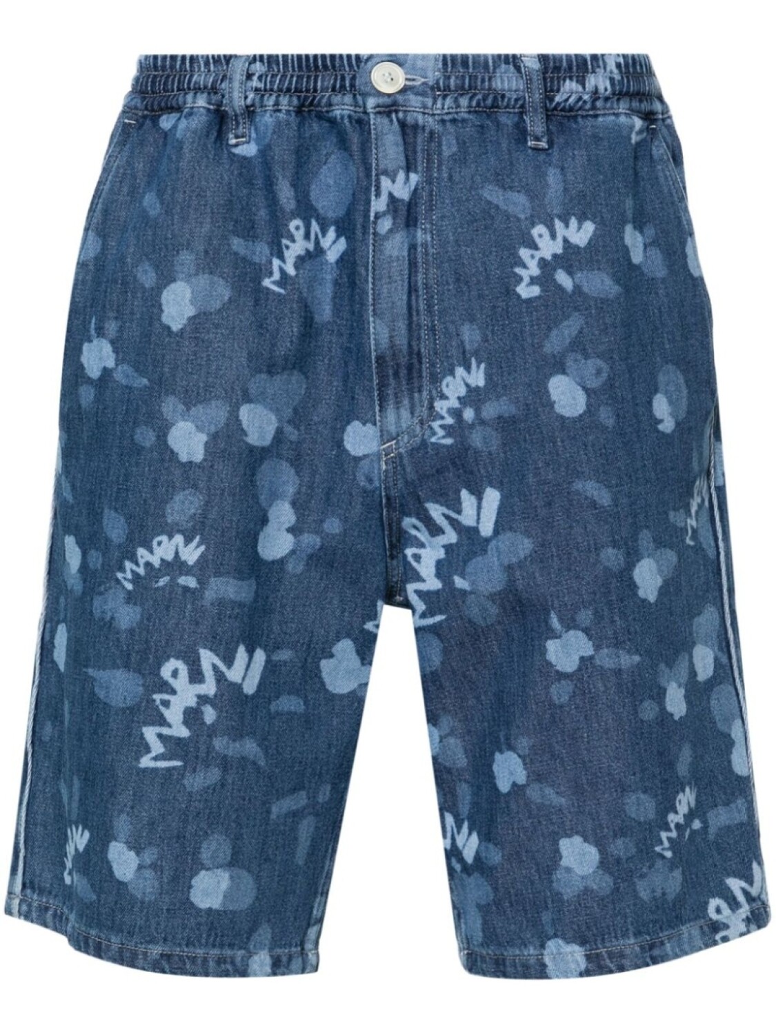 

Marni джинсовые шорты с логотипом, синий