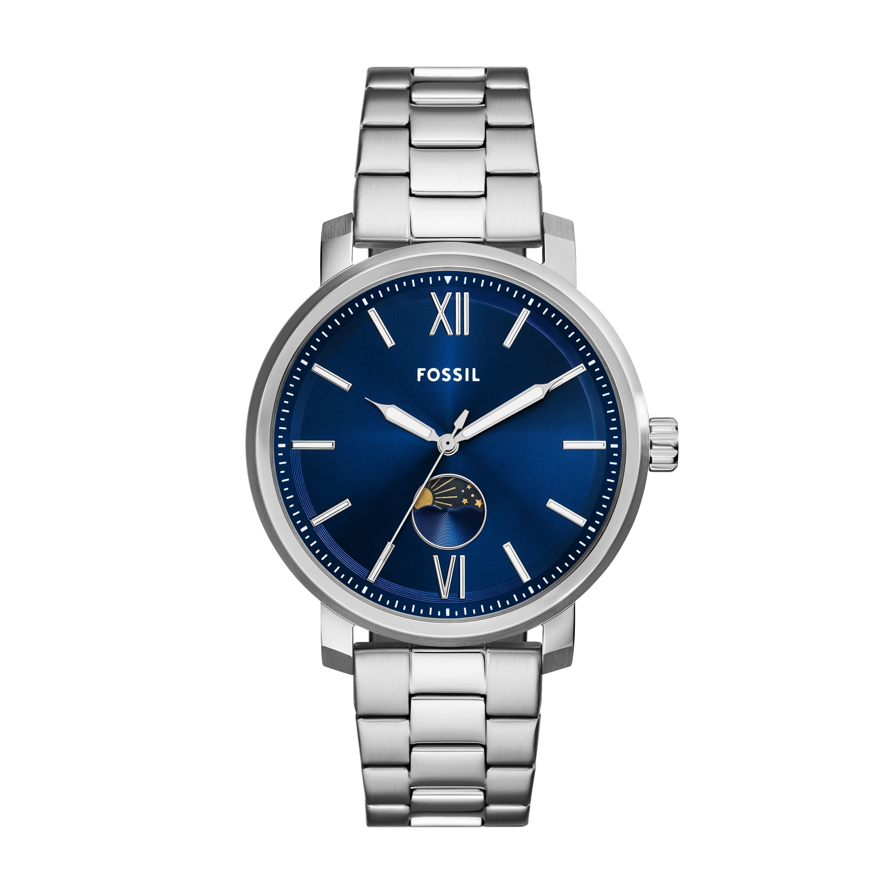 

Мужские многофункциональные часы Fossil Rhett из нержавеющей стали, серебряный