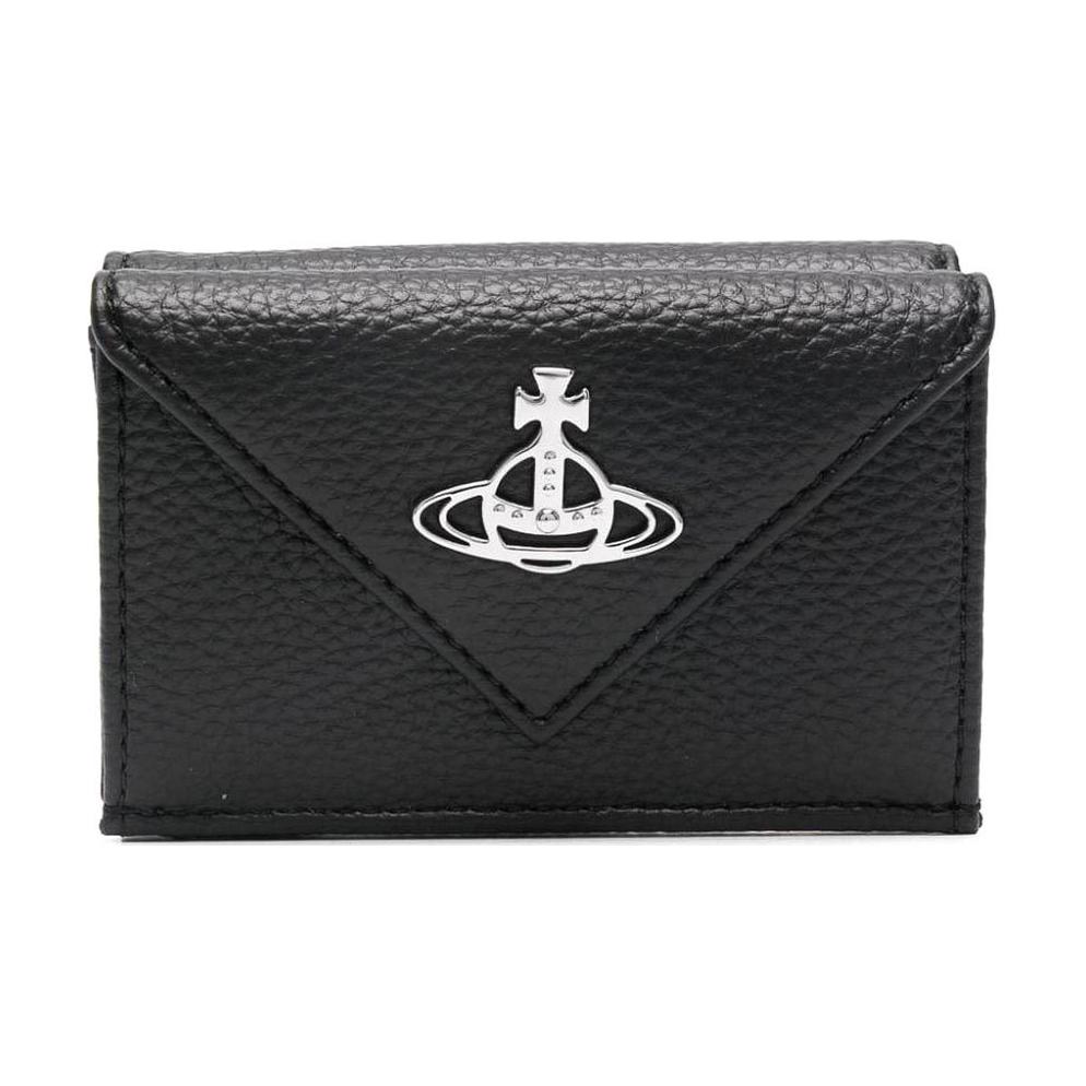 

Vivienne Westwood Женский бумажник из телячьей кожи черный