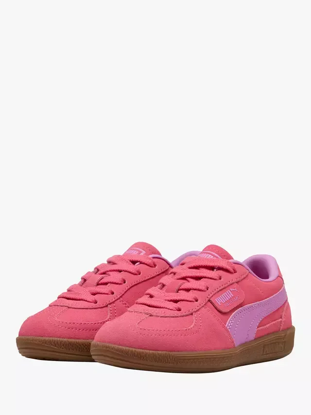 Детские кроссовки Palermo из смешанной кожи, розово-сиреневый цвет PUMA — фото 2
