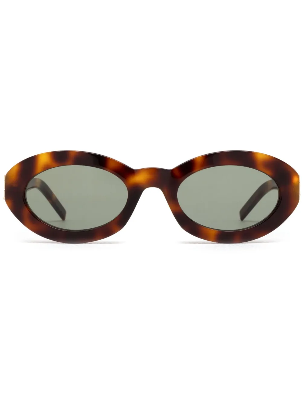 

Солнцезащитные очки Monogram Hinge в овальной оправе Saint Laurent Eyewear, коричневый