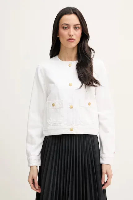 Куртка джинсовая укороченная Tommy Hilfiger, белый