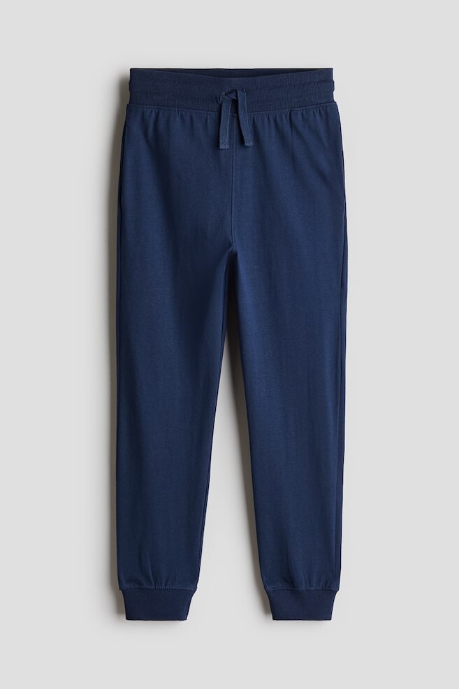 

Джоггеры из хлопкового трикотажа H&M, синий