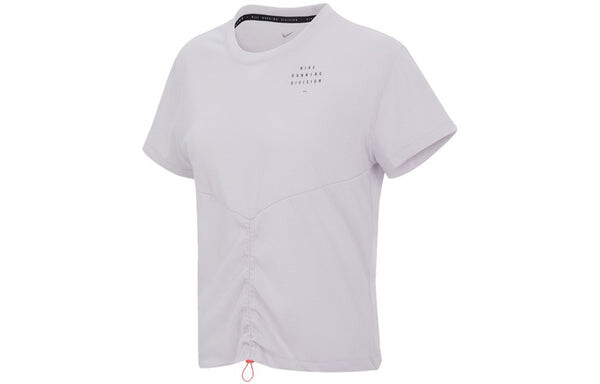 Футболка (WMNS) Nike AS W NK DF Run DVN Top SS RCHD VENICE, фиолетовый — фото 2