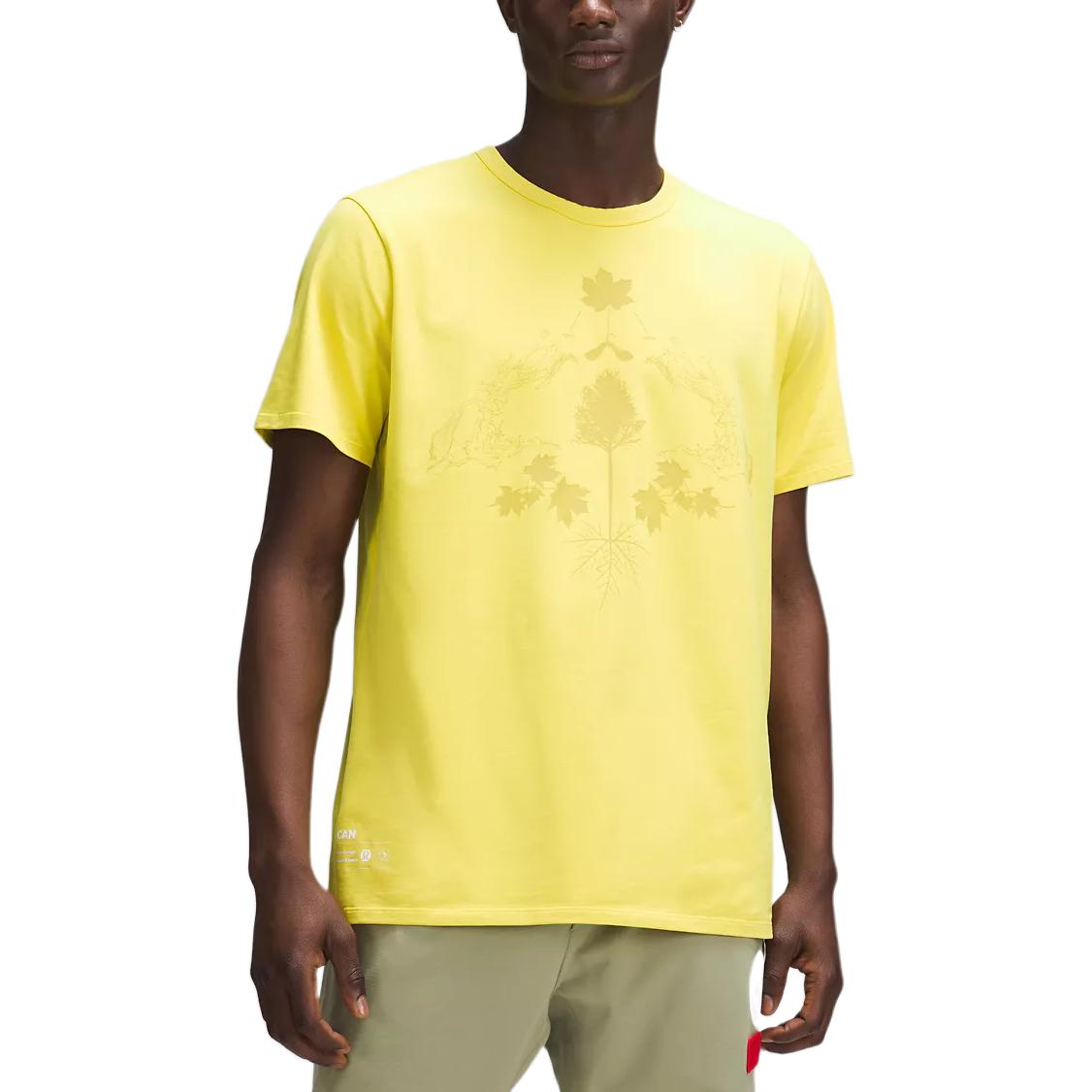 

Футболка мужская Fundamental Team Canada Collection CPC Lululemon, желтый