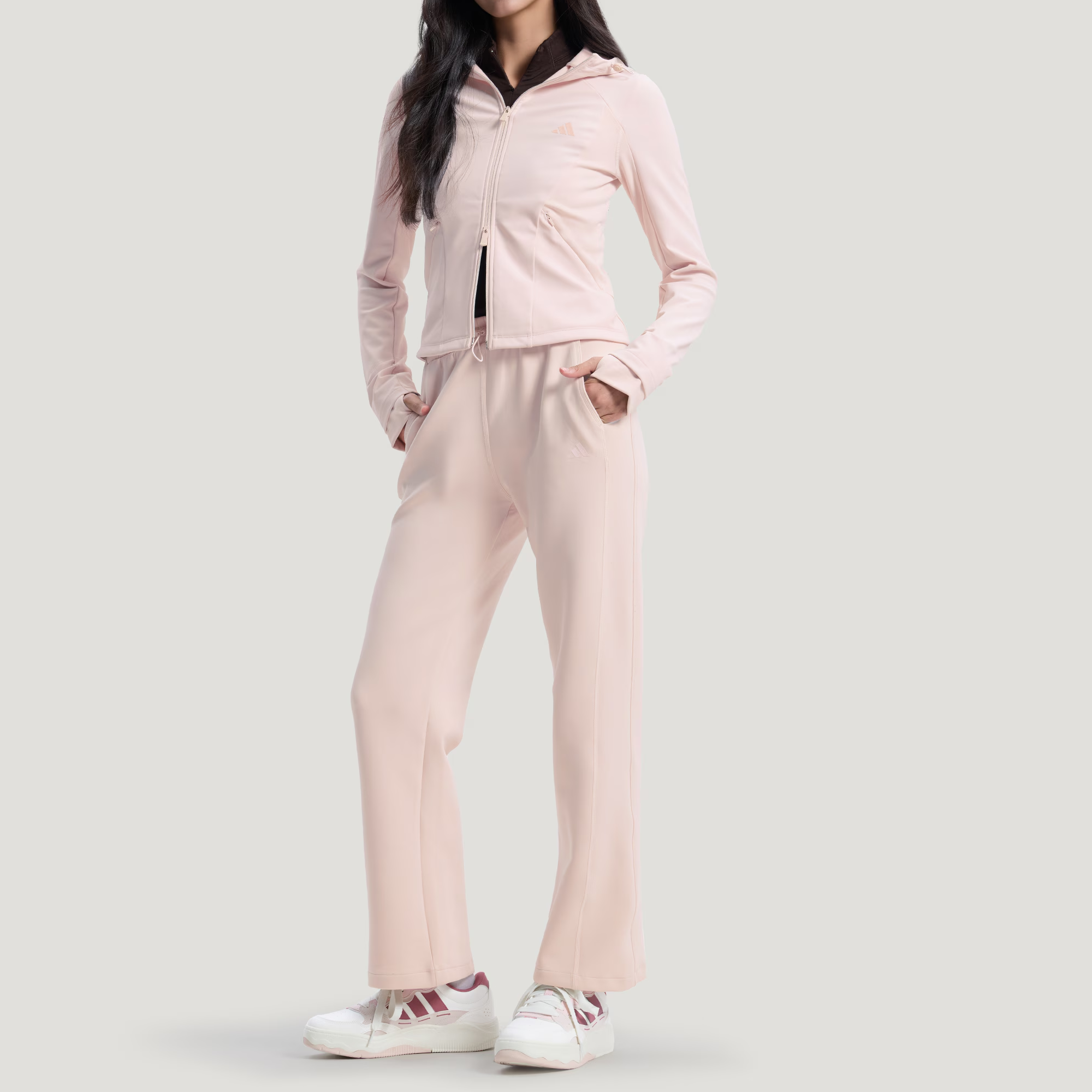 Куртка Softshell SLIM Women's Adidas, светло-sesame фиолетовый розовый — фото 4