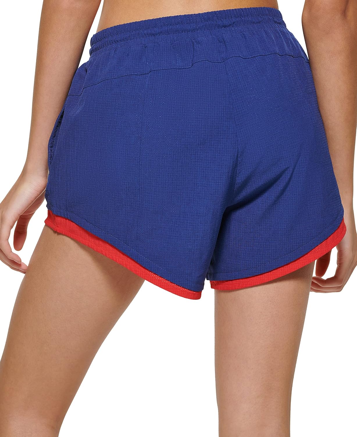 Женские двухцветные трусы-шорты Tommy Hilfiger для бега, Blue/Red — фото 3