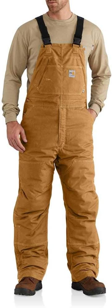 

Carhartt мужские огнестойкие быстросохнущие утепленные комбинезоны, Carhartt Brown