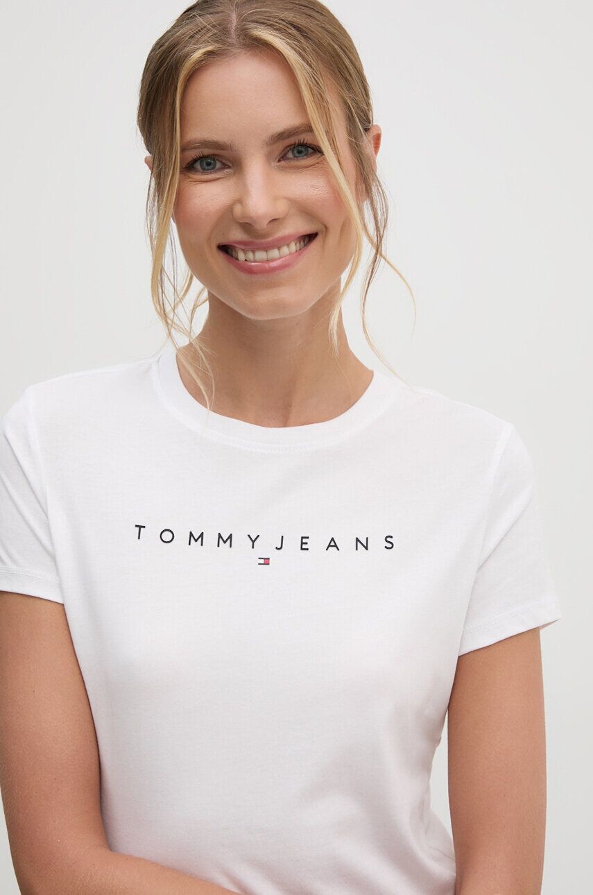 

Хлопковая футболка Tommy Jeans, белый
