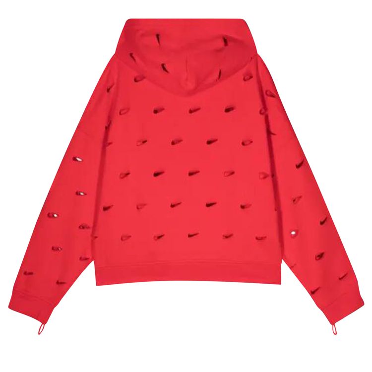 Худи Nike x Jacquemus Swoosh Hoodie (Asia Sizing) 'Red', красный — фото 2