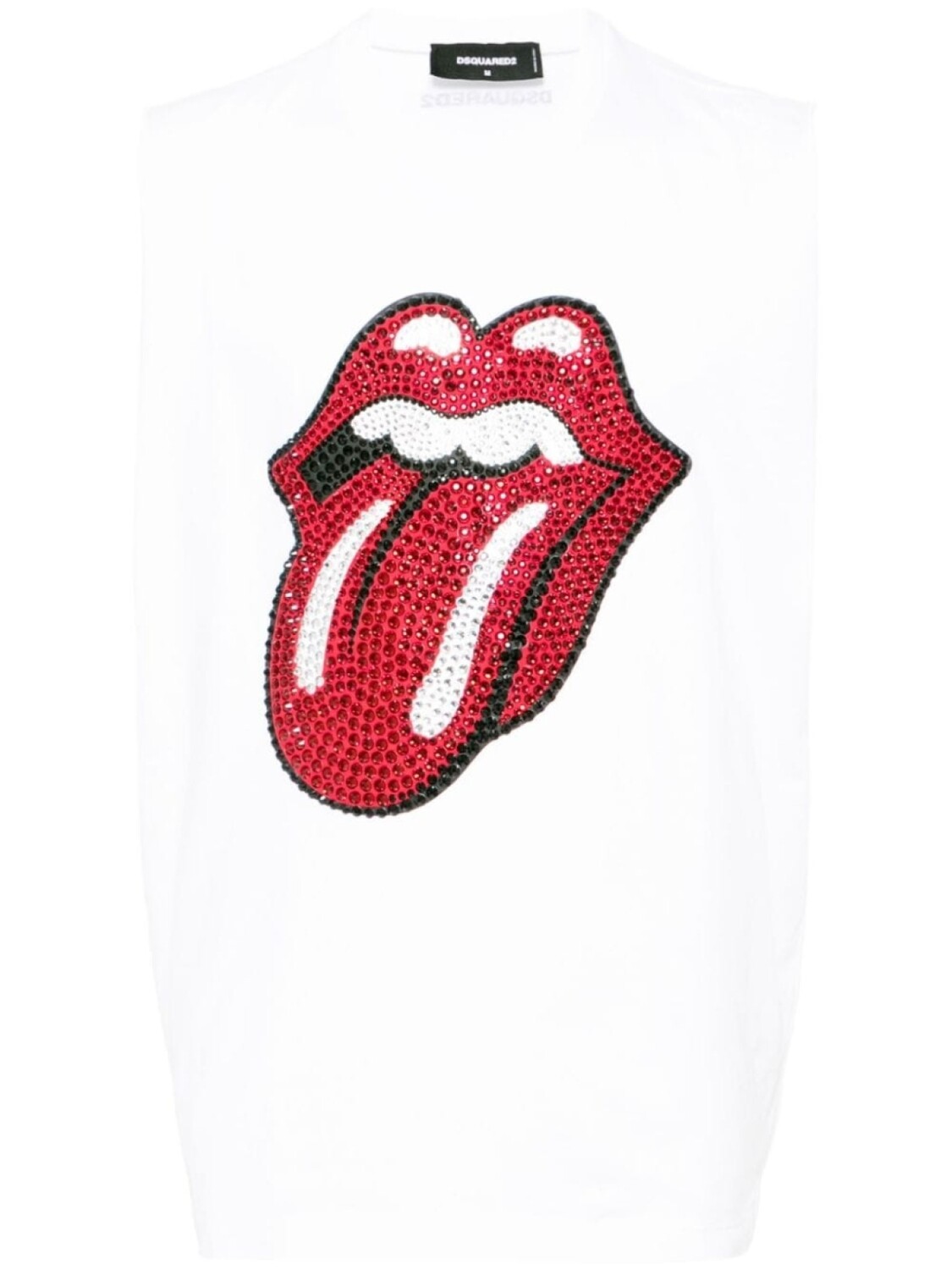 

Жилет DSQUARED2 с кристаллами, белый