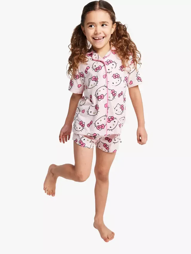 Детский хлопковый пижамный комплект Brand Thread Hello Kitty, розовый Brand Threads