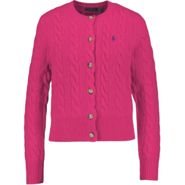 

Кардиган с вышитым логотипом Polo Ralph Lauren, фуксия