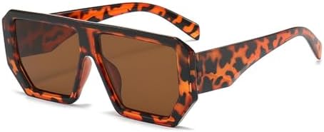 

Солнцезащитные очки в винтажной оправе большого размера для женщин и мужчин, ретро-очки с многоугольными линзами, защитные очки для мужчин и женщин, прямоугольные очки MTZJH, 5