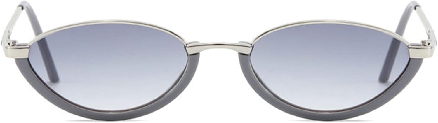 

Солнцезащитные очки Helena в стиле ретро, ​​маленькая оправа, овальная, узкая, женские и мужские, модные в стиле 90-х, «кошачий глаз», черные, трендовые, с защитой от УФ-излучения UV400, C4