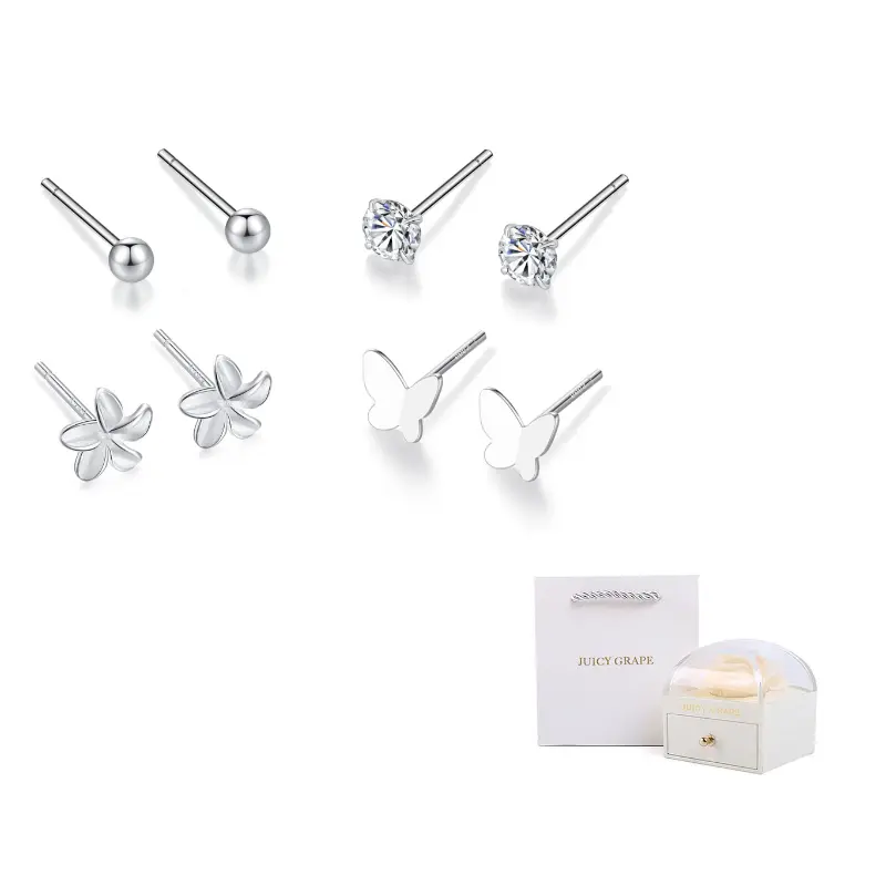 

JUICY GRAPE Серьги S999 Silver Stud для женщин