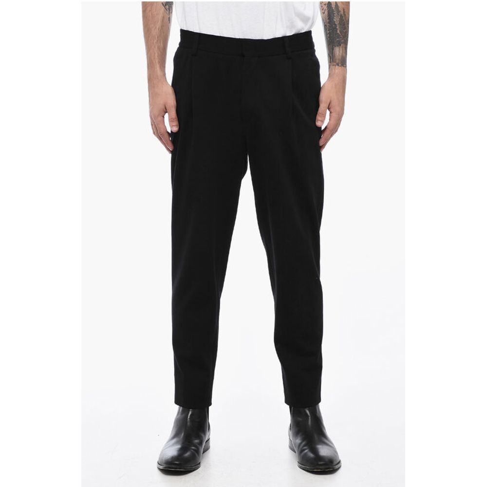 

CC COLLECTION Трикотажные брюки с одинарной складкой Corneliani, Black
