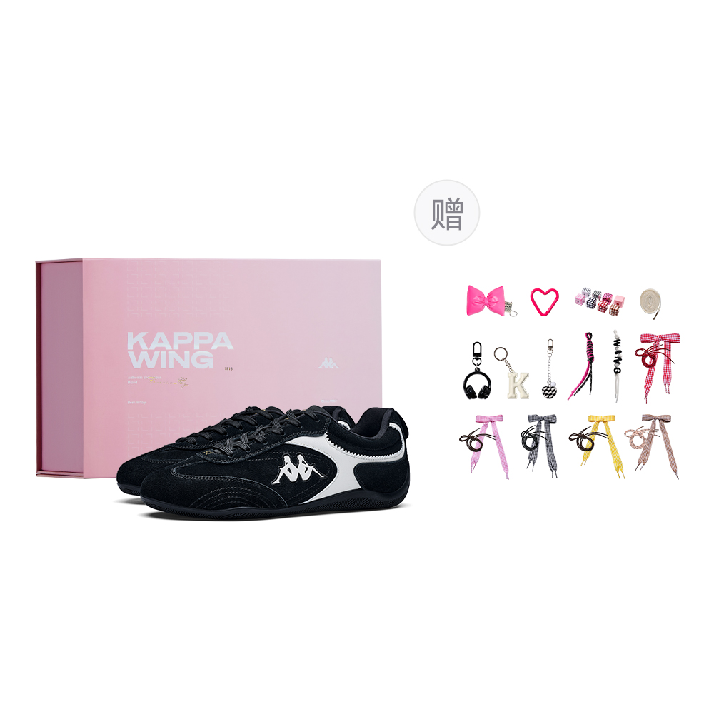 

Kappa Скользоустойчивые износостойкие низкие гоночные кроссовки Unisex Black - [Коробка] Черный/Белоснежный зимний день, цвет [Box]Black/Winter Day White