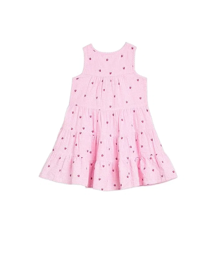 Платье ярусное с цветочным принтом Layered Tiered Dress Hatley Kids, White — фото 2