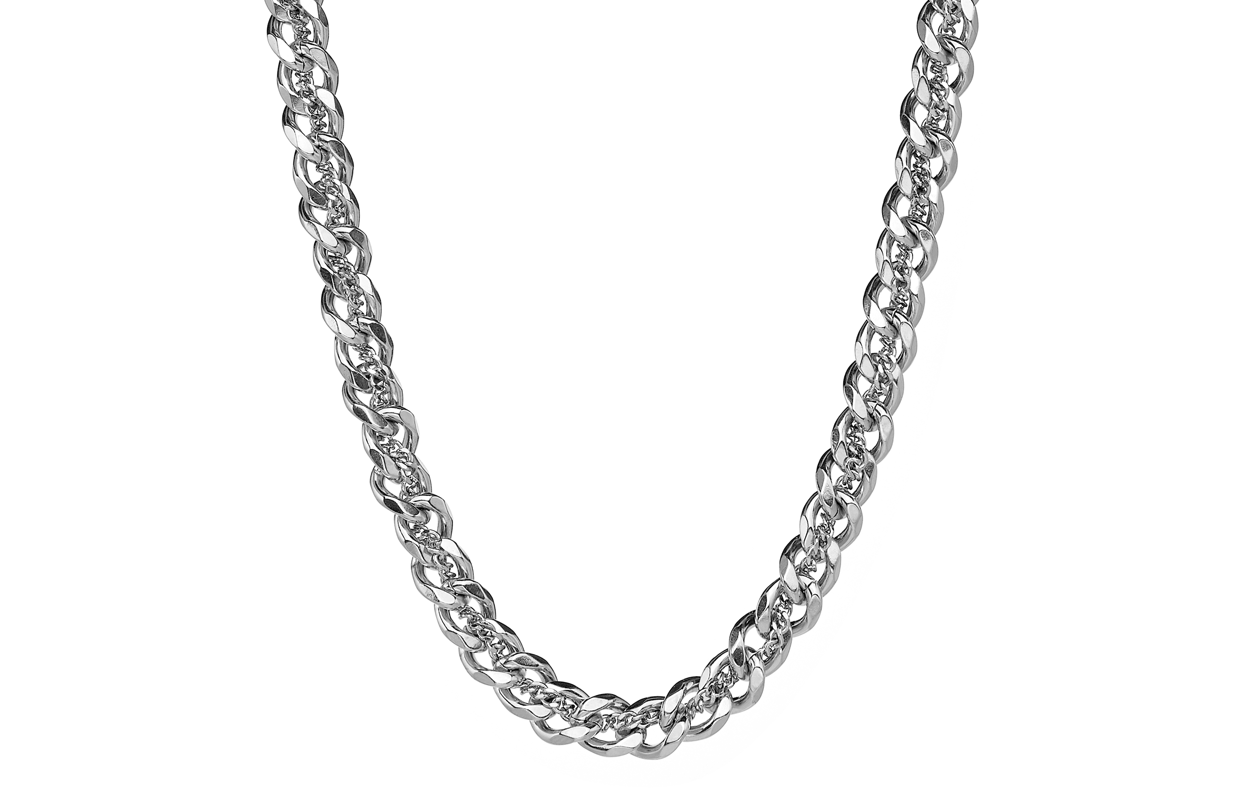 

Титановая стальная цепь унисекс ENFANTIN, Silver[45+5Cm]