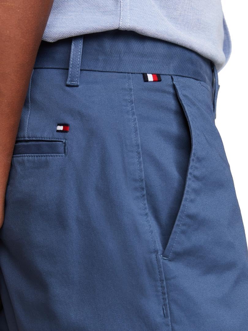 Мужские повседневные хлопковые шорты Tommy Hilfiger длиной 9 дюймов с эластичным ремешком, также доступны в размерах для больших и высоких женщин., Aegean Sea — фото 2