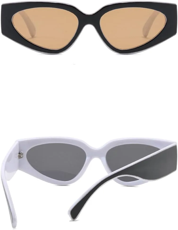 

Солнцезащитные очки UV400 - "Кошачий глаз" в стиле панк, желейные, для женщин и мужчин, для бега и занятий спортом на открытом воздухе generic, Beigeblack-brown