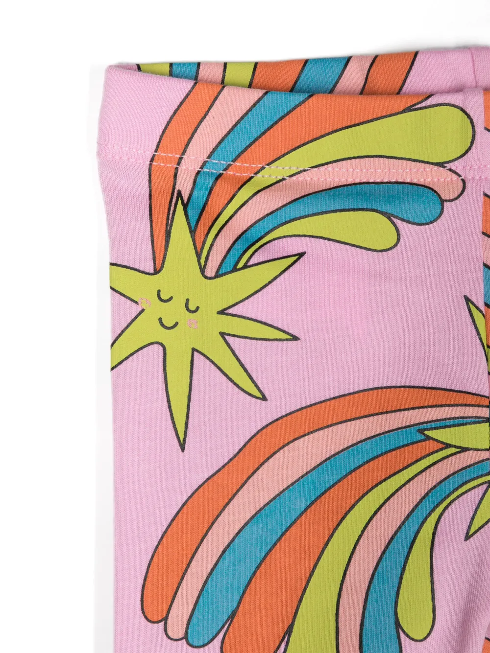 Леггинсы с принтом Shooting Stars Stella McCartney Kids, розовый — фото 3