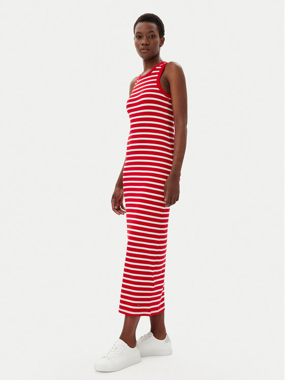 Летнее платье облегающего кроя WW0WW38838 Tommy Hilfiger, красный — фото 2