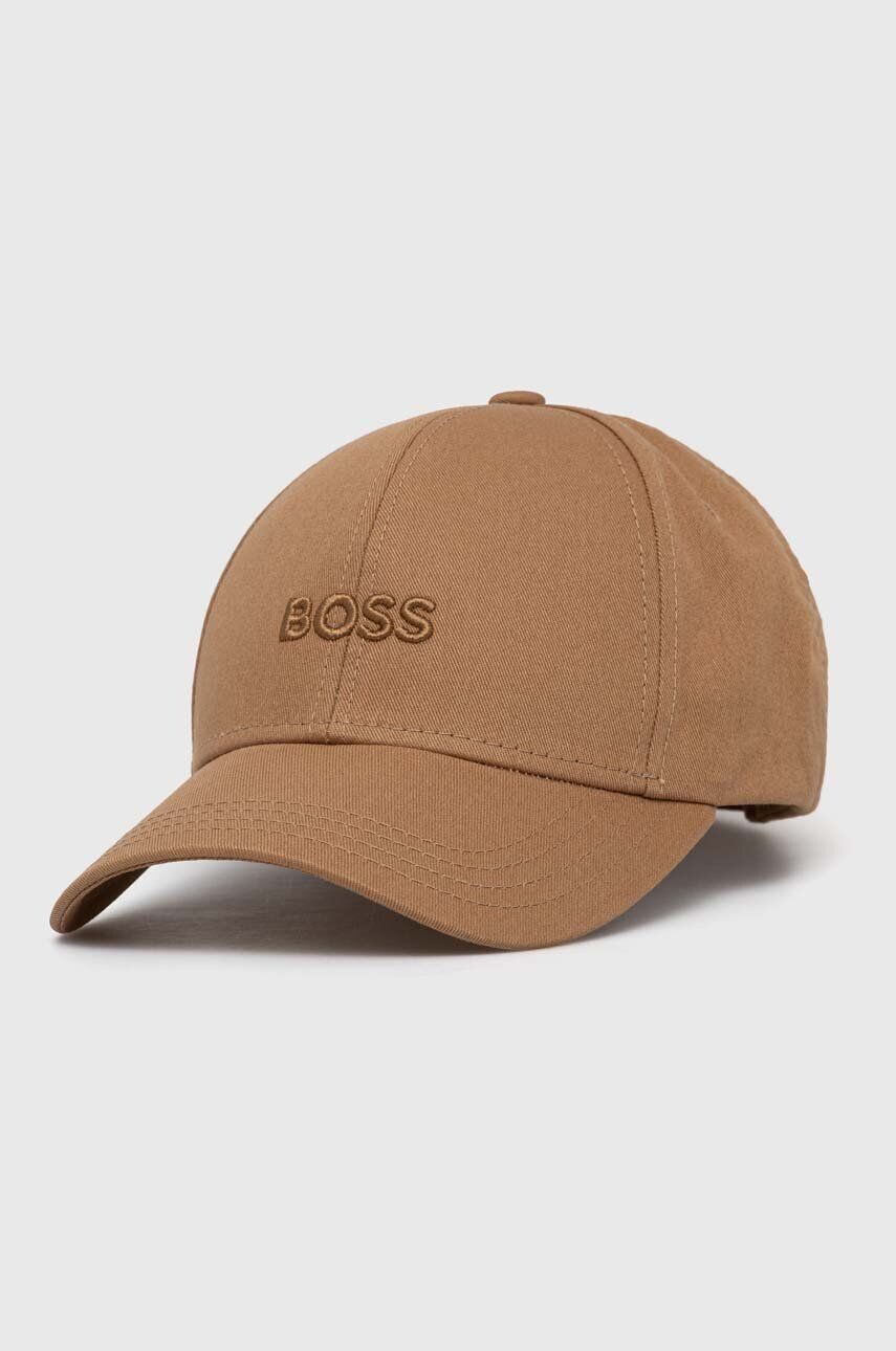 

Бейсболка BOSS из хлопка, бежевый