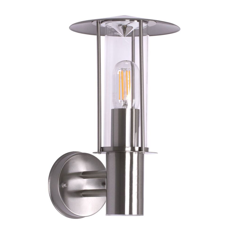 

Вневременная элегантность на открытом воздухе: настенный светильник для наружного освещения 258A из матовой нержавеющей стали Maxkomfort GmbH, серебро