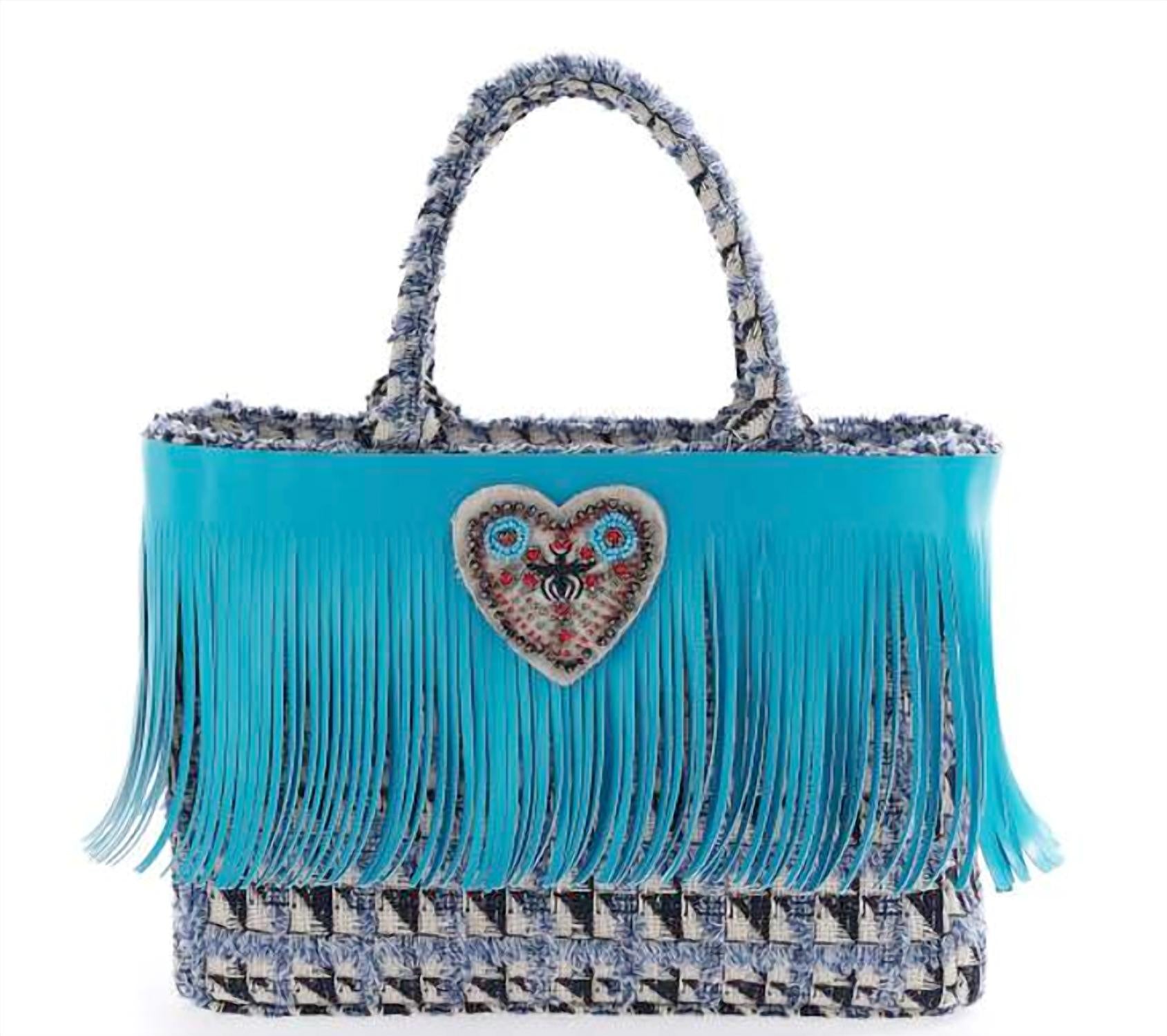 

Женская сумка Kos M Tweed в синем цвете Rue Madam Paris