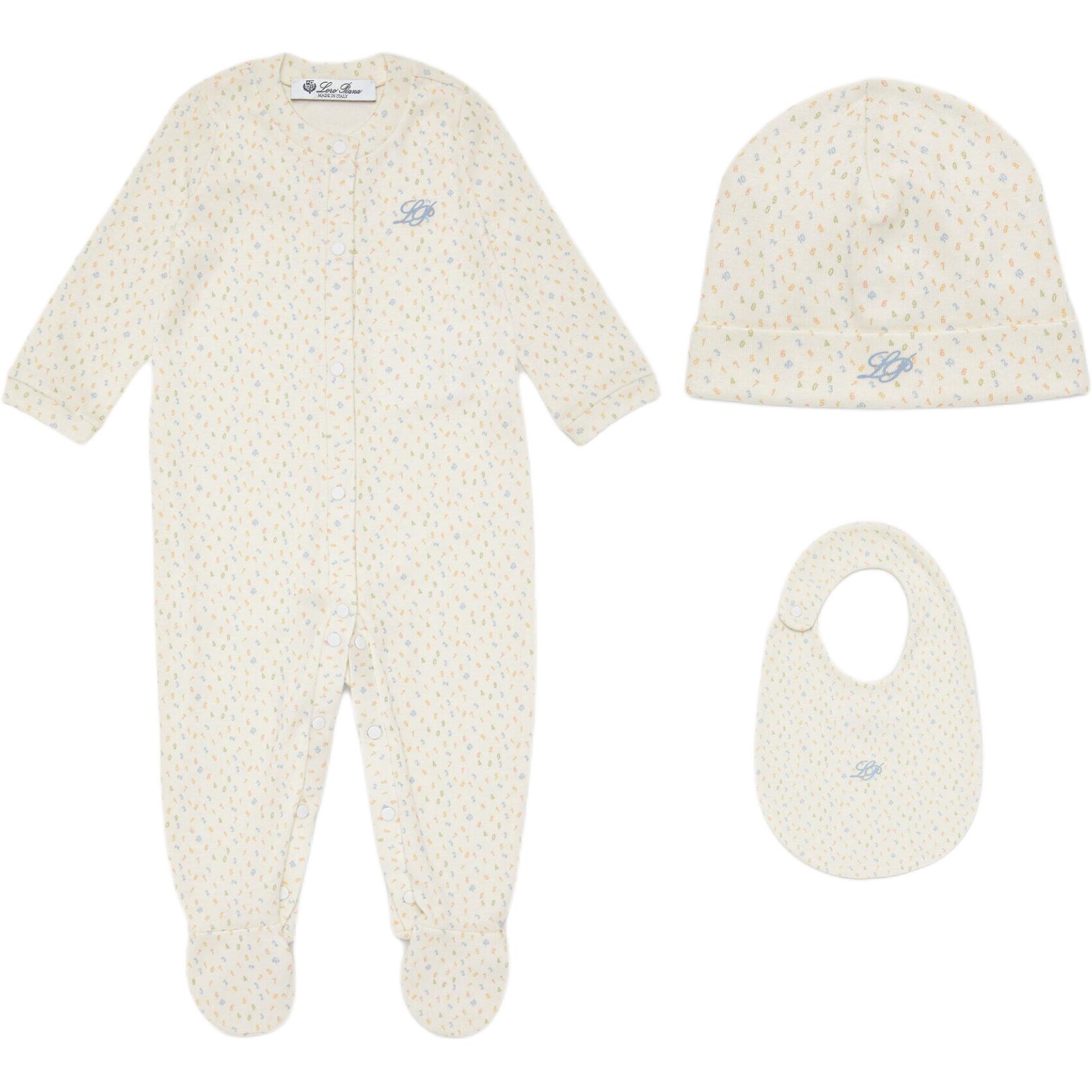 

Комбинезон FW25 для младенцев и малышей Loro Piana, экрю