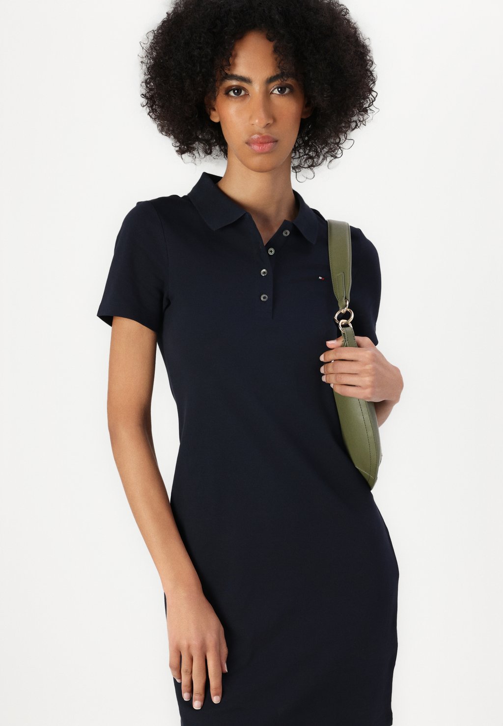 Платье-рубашка SLIM DRESS Tommy Hilfiger, темно-синий — фото 4
