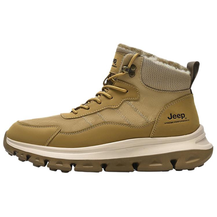 

Ботинки Short Winter Cold Resistant Comfortable, Cushioning, Lightweight, Easy To Wear Snow Boots Men's Jeep, Earth Yellow