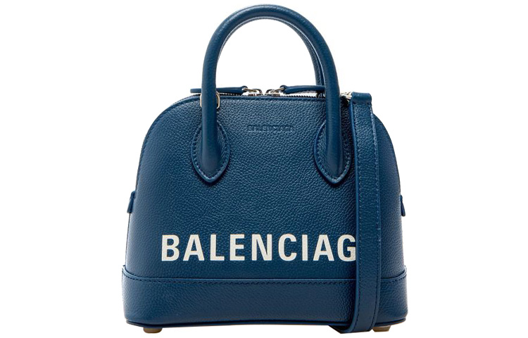 

Balenciaga Сумка через плечо Ville Grain Leather, женская, синяя