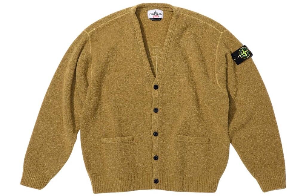 Stone Island X STONE ISLAND FW23 Совместный трикотаж унисекс Supreme, черный — фото 4