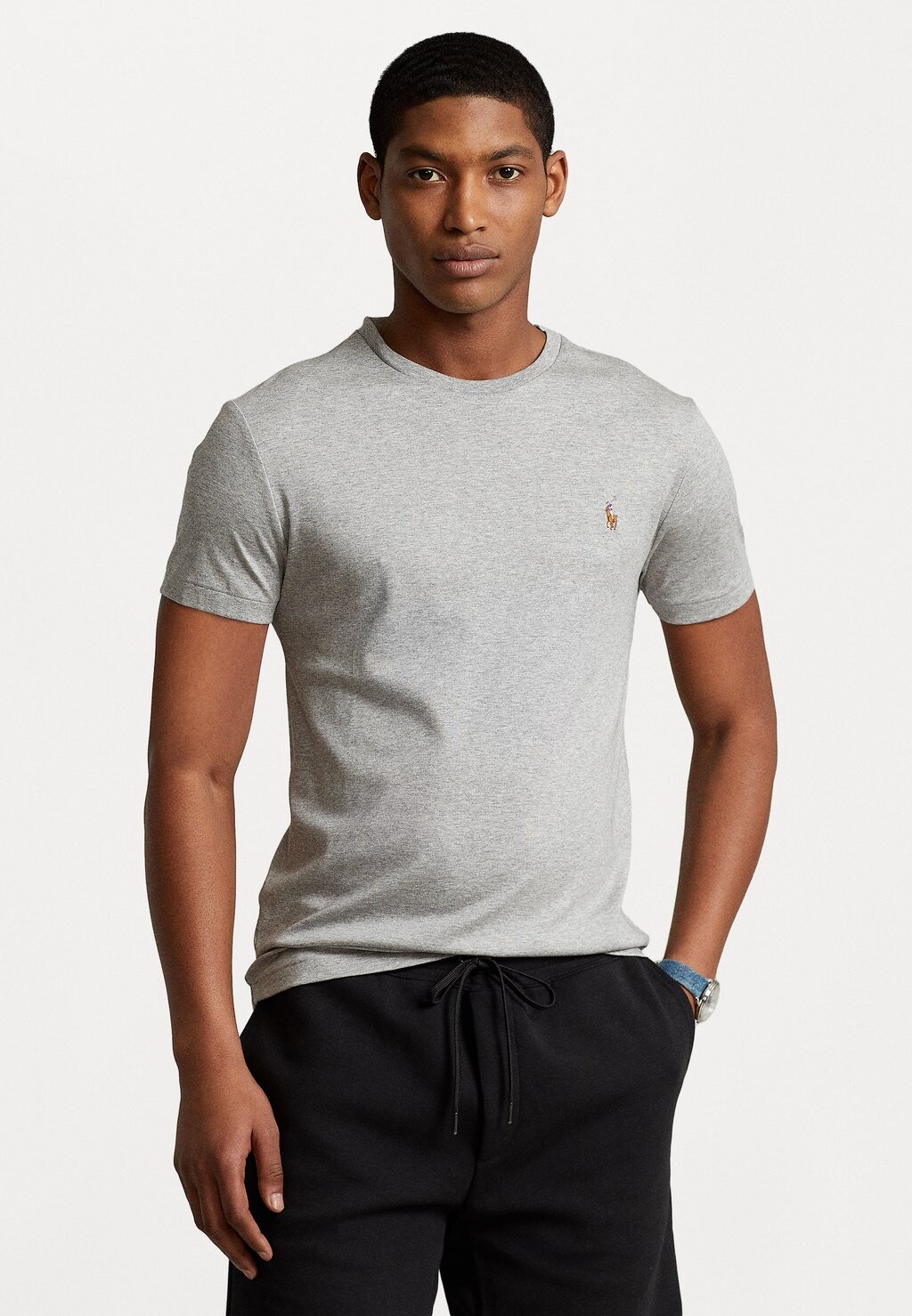 

Базовая футболка КОРОТКИЙ РУКАВ Polo Ralph Lauren, Andover Heather