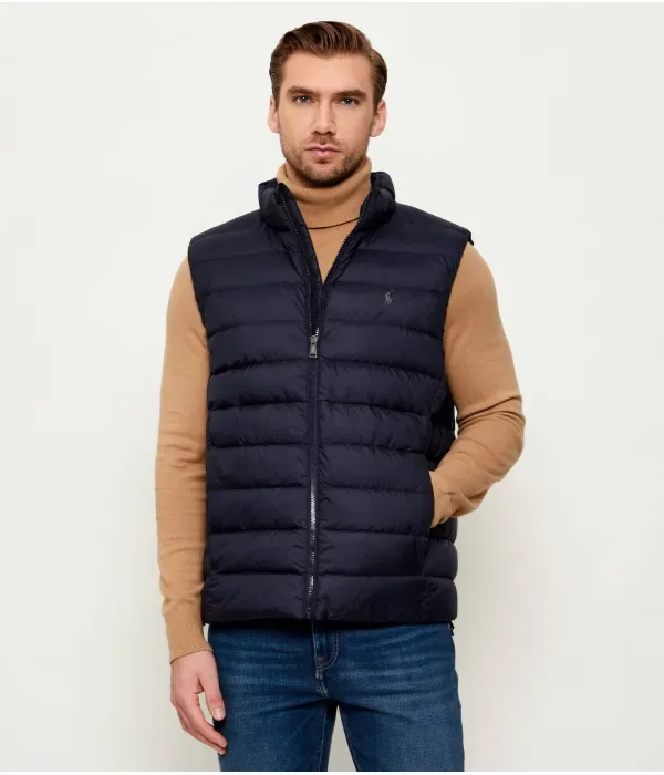 Пуховая куртка без рукавов regular fit Polo Ralph Lauren, темно-синий