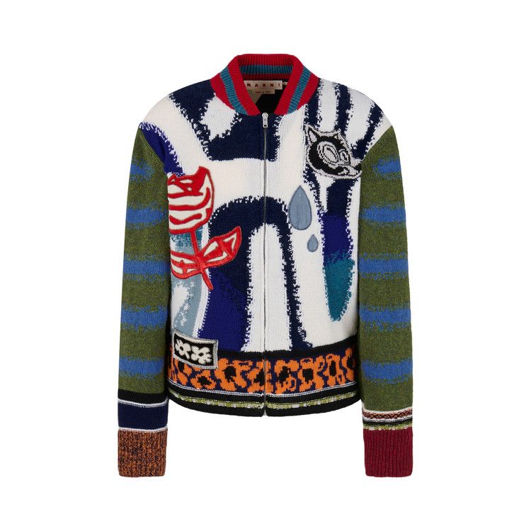 

Кардиган Marni Artist Wool Patch Cardigan, Ocean