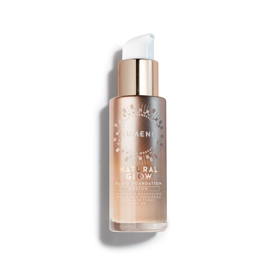 

Lumene, Natural Glow Fluid Foundation, осветляющая и разглаживающая основа 4 Medium, SPF 20, 30 мл
