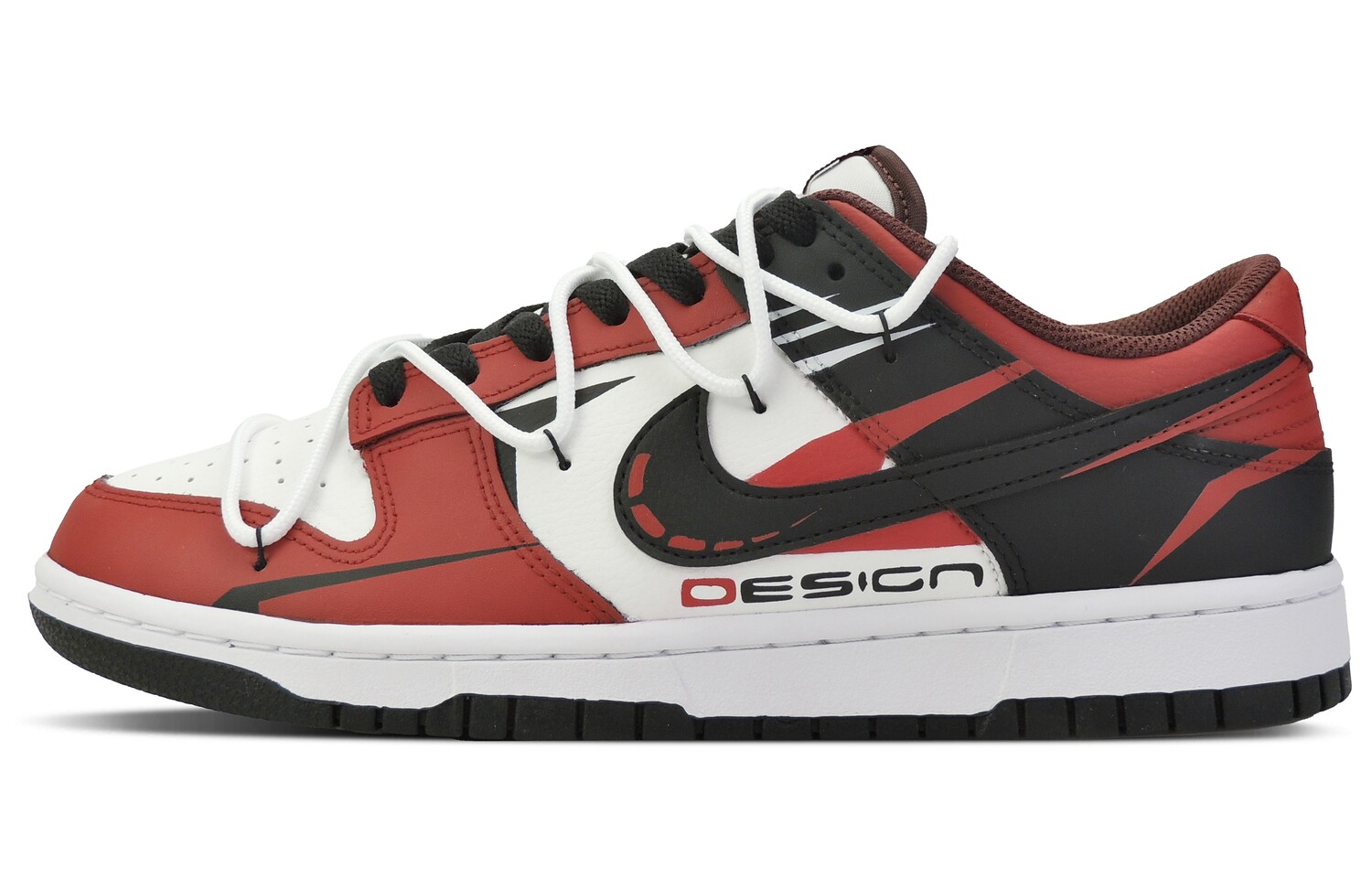 

Кроссовки Nike Dunk Skateboarding Shoes Men Low-top Black/Red, красный