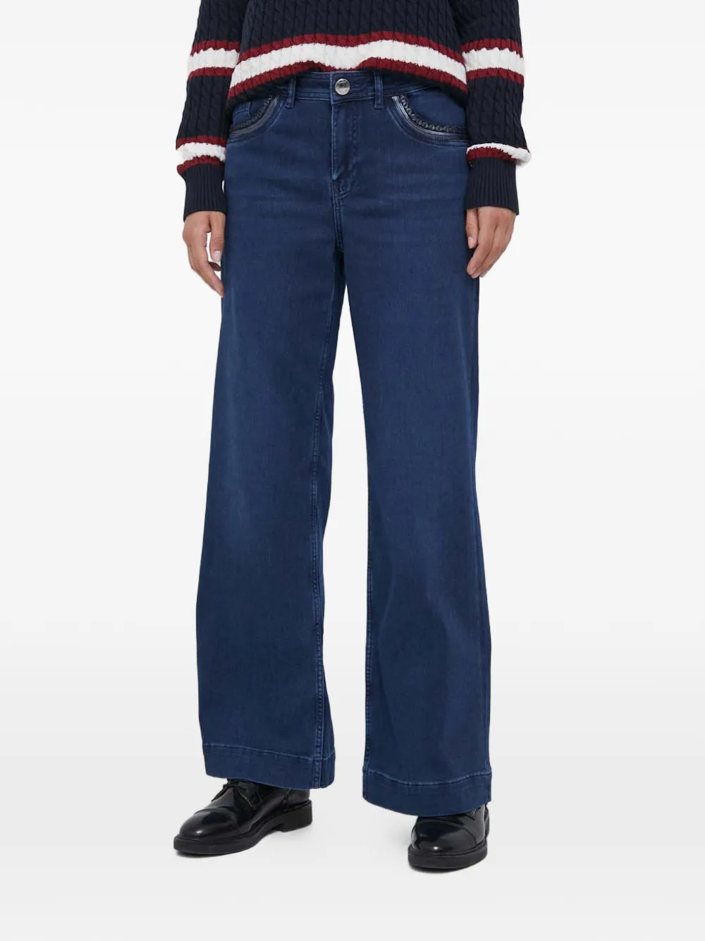 

Джинсы с украшенными карманами Mos Mosh, синий